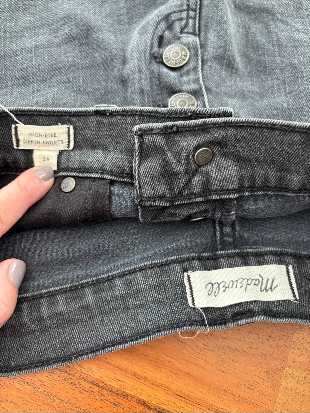Madewell High Rise Button Fly Shorts - Size 29